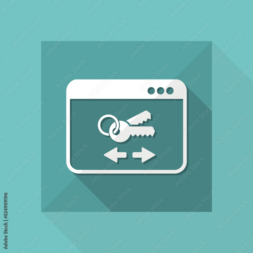 Safe transfer - Vector flat minimal icon Safe transfer - Vector flat minimal icon