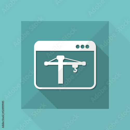 Under construction - Vector flat minimal icon