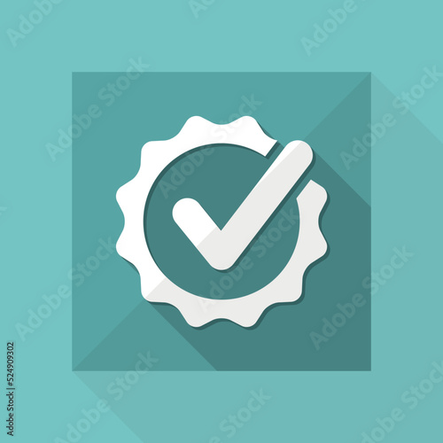 Approval check - Vector flat minimal icon