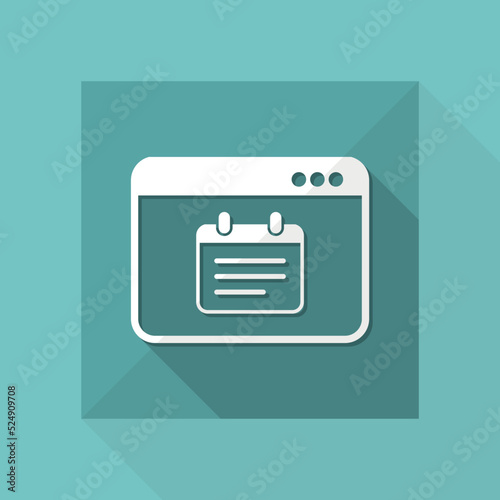 Notepad application - Vector flat minimal icon