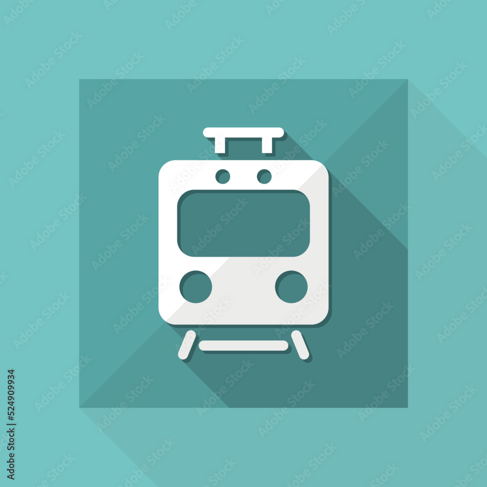 Train flat vector icon Train flat vector icon