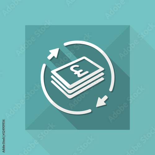 Money transfer icon - Sterling