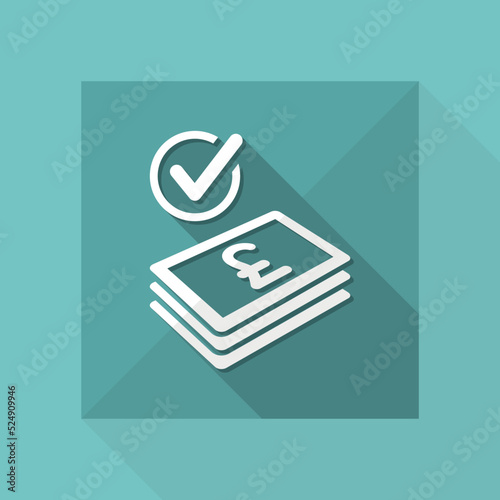 Checking payment icon - Sterling
