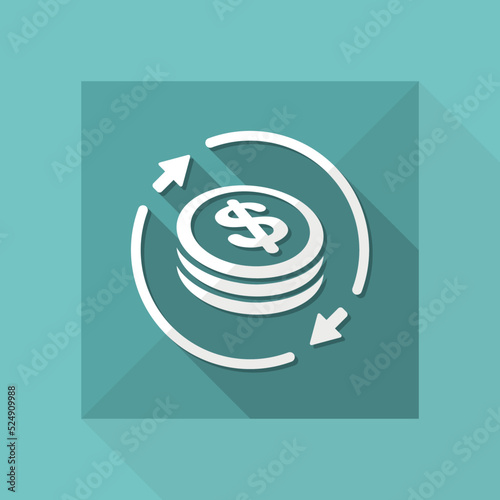 Money exchange icon - Dollars