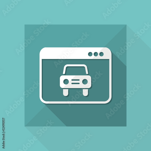 Car web service icon