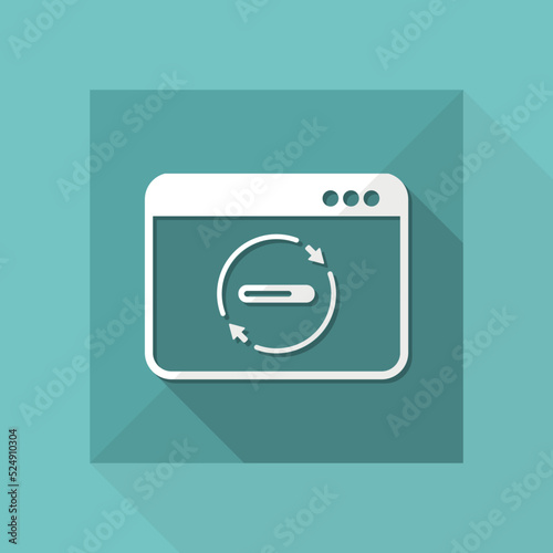 Bar progress computer icon