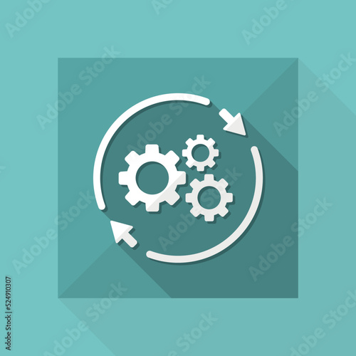 Refresh setting flat icon