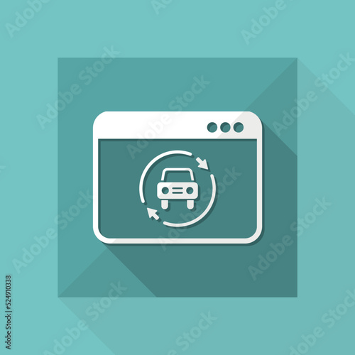 Car renovated services icon