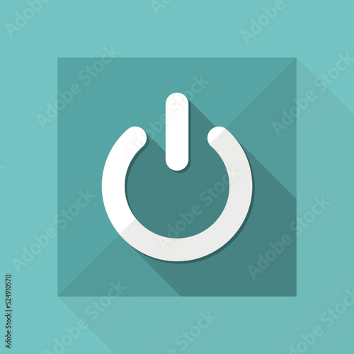 Power button flat icon