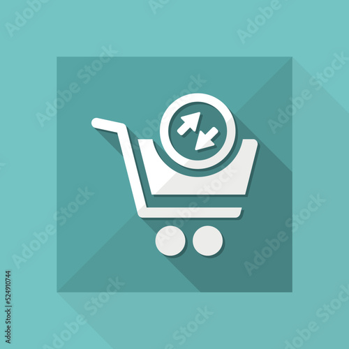 Import-export store flat icon