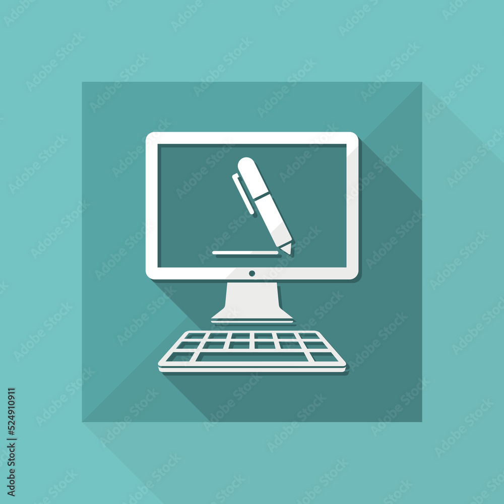 Icon of application for handwriting Icon of application for handwriting