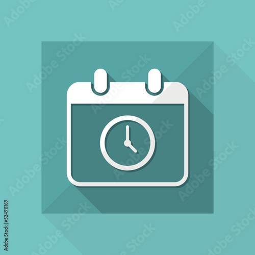 Appointment date and hour - Minimal vector icon