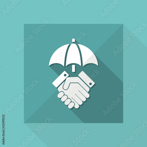 Protected arrangement - Minimal vector icon