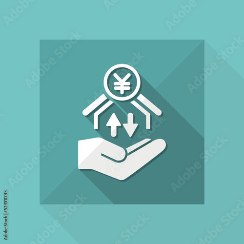 Money transfer services - Yen - Minimal icon