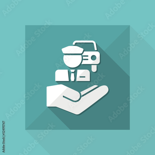 Chauffeur service - Minimal icon