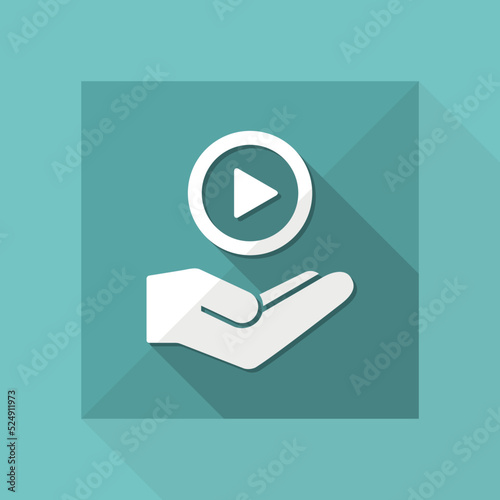 Multimedia player - Minimal modern icon