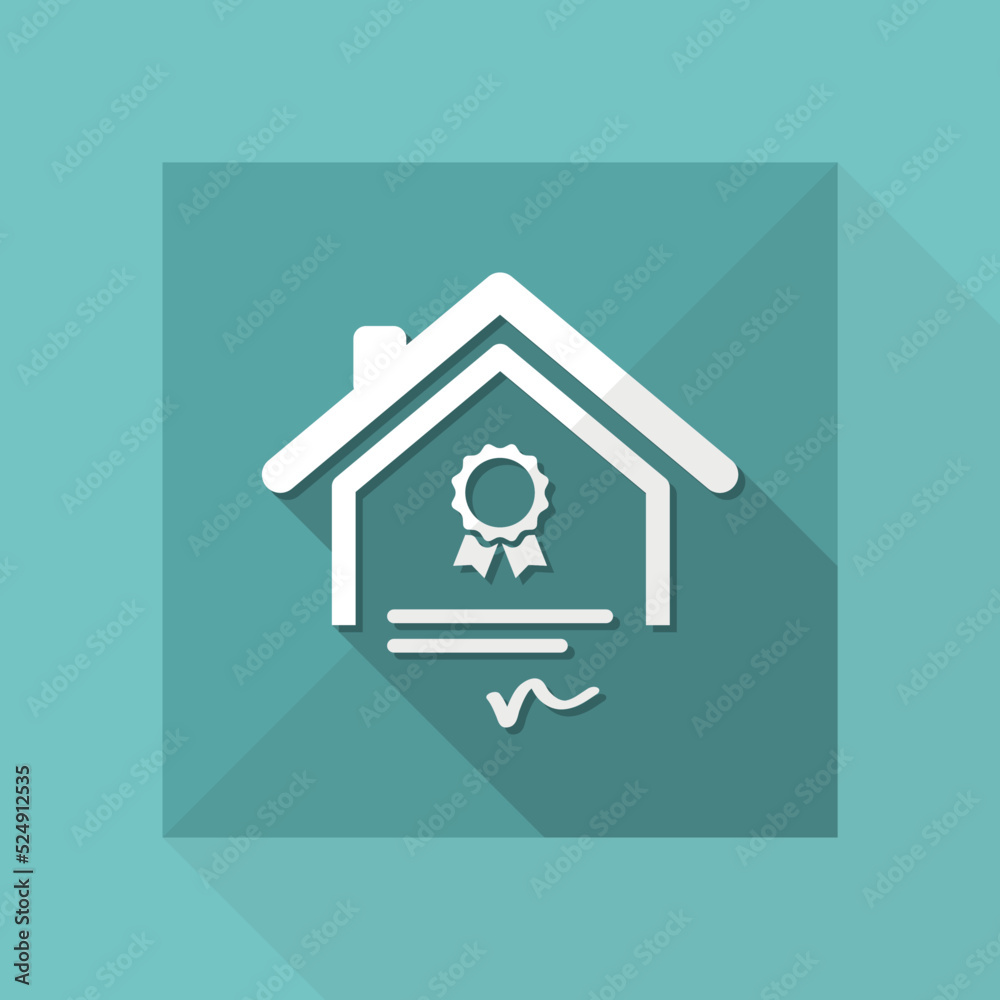 Home certifications services - Vector icon Home certifications services - Vector icon