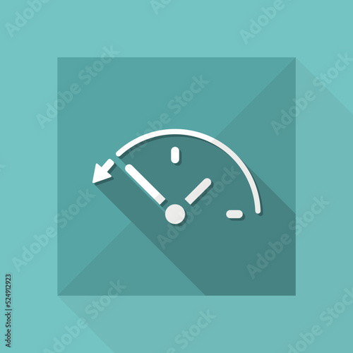 Back in time button - Vector web icon
