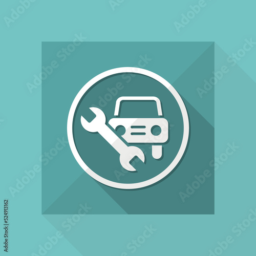 Full car assistance services - Vector web icon