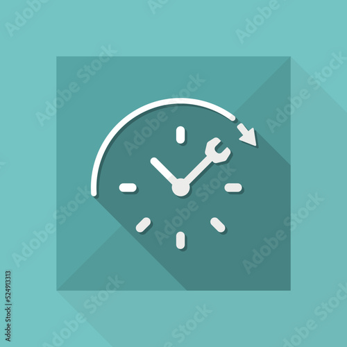 Full time technical assistance services - Vector web icon