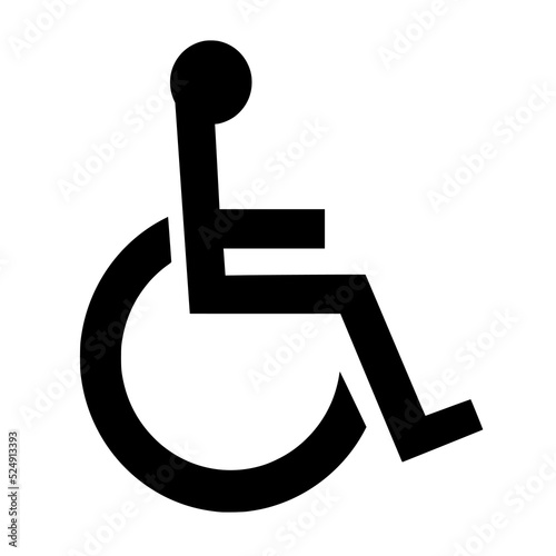 Obraz na plátne disabled person wheelchair accessibility sign
