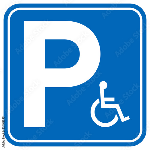 disabled people parking sign wheelchair symbol