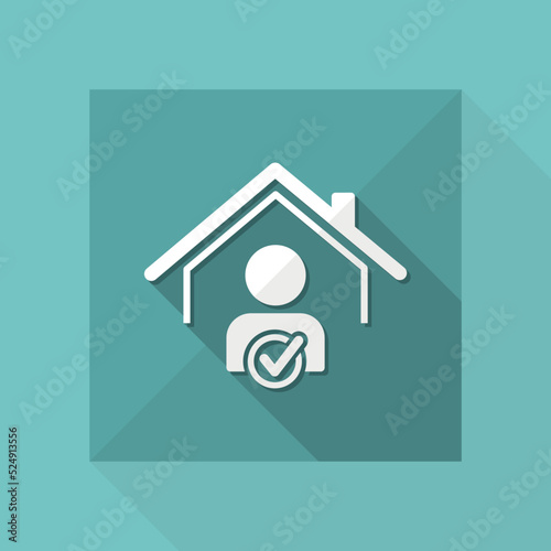 Find home purchaser - Vector web icon