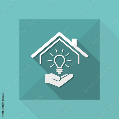 Electricity supply - Vector web icon