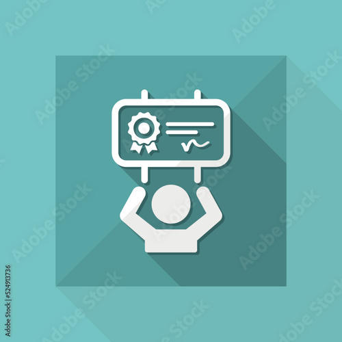 Protest for job contract contitions - Vector web icon