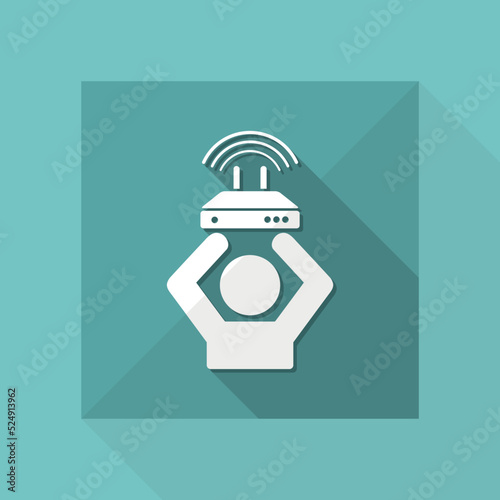 Internet service offer - Vector web icon
