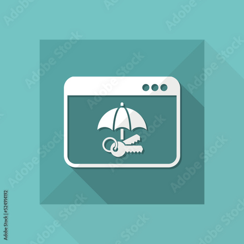 Protected access - Vector web icon