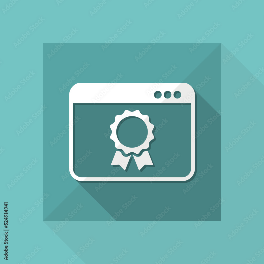 Top quality computer or application - Vector flat icon Top quality computer or application - Vector flat icon