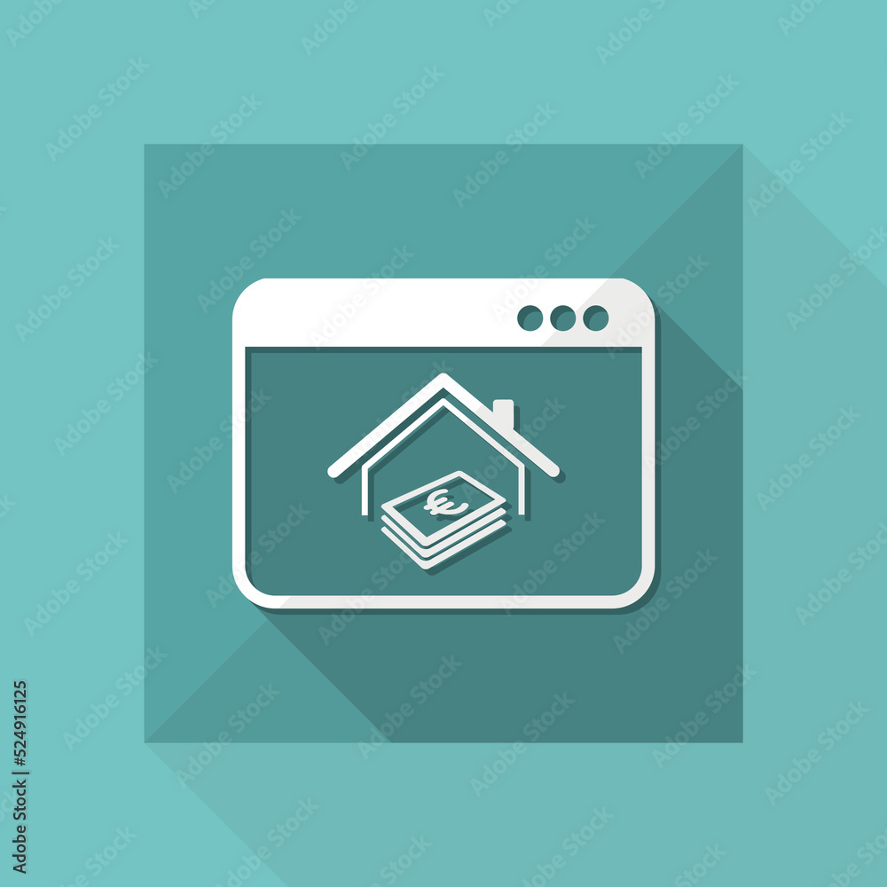 Real estate investment - Vector flat icon Real estate investment - Vector flat icon