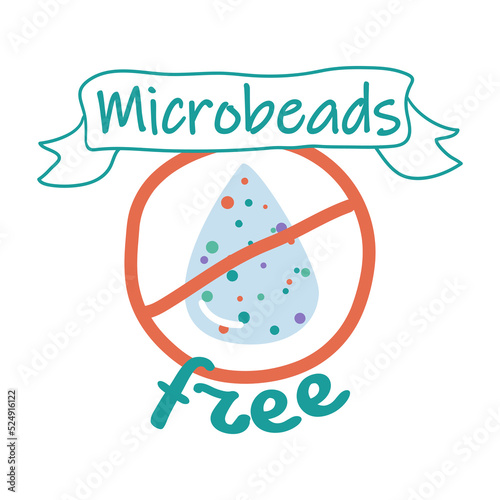 Microbeads free quality product, label package