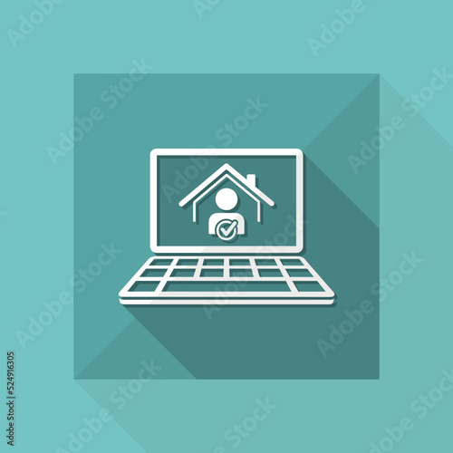 Check house - Vector icon for computer website or application