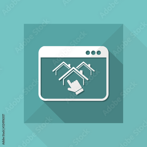 Choice of home - Vector icon for computer website or application