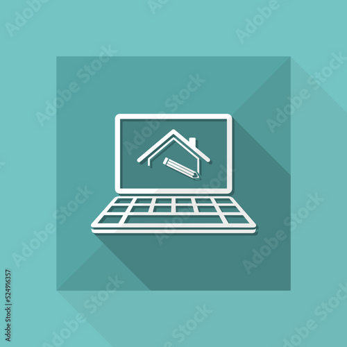 Home design - Vector icon for computer website or application