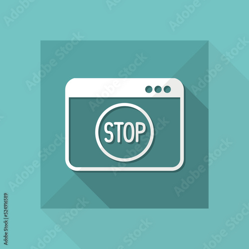 Stop signal - Vector icon for computer website or application