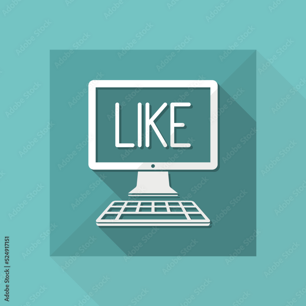 Like - Vector icon for computer website or application Like - Vector icon for computer website or application