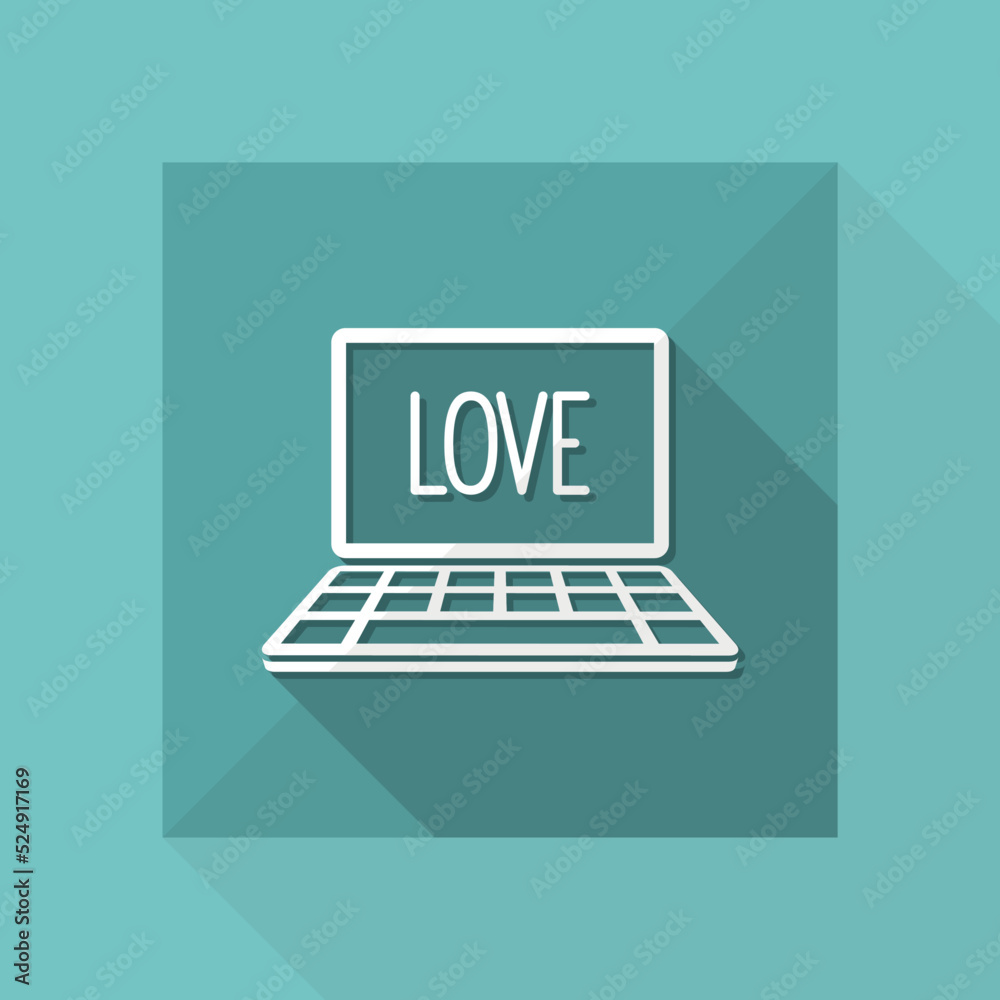 Love symbol - Vector icon for computer website or application
