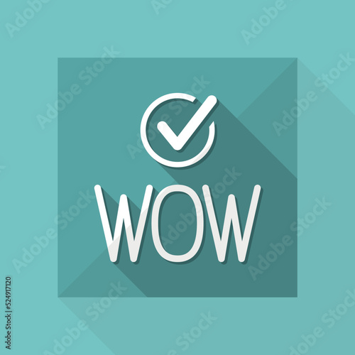 "Wow" exclamation - Vector icon for computer website or application
