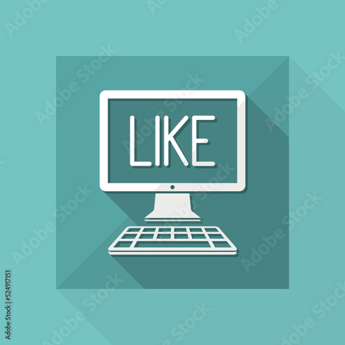 Like - Vector icon for computer website or application