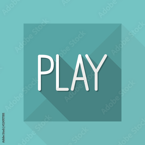 Play button - Vector icon for computer website or application