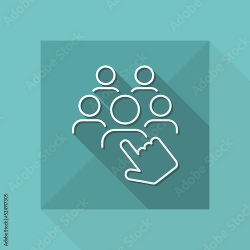 Recruitment icon - Thin series