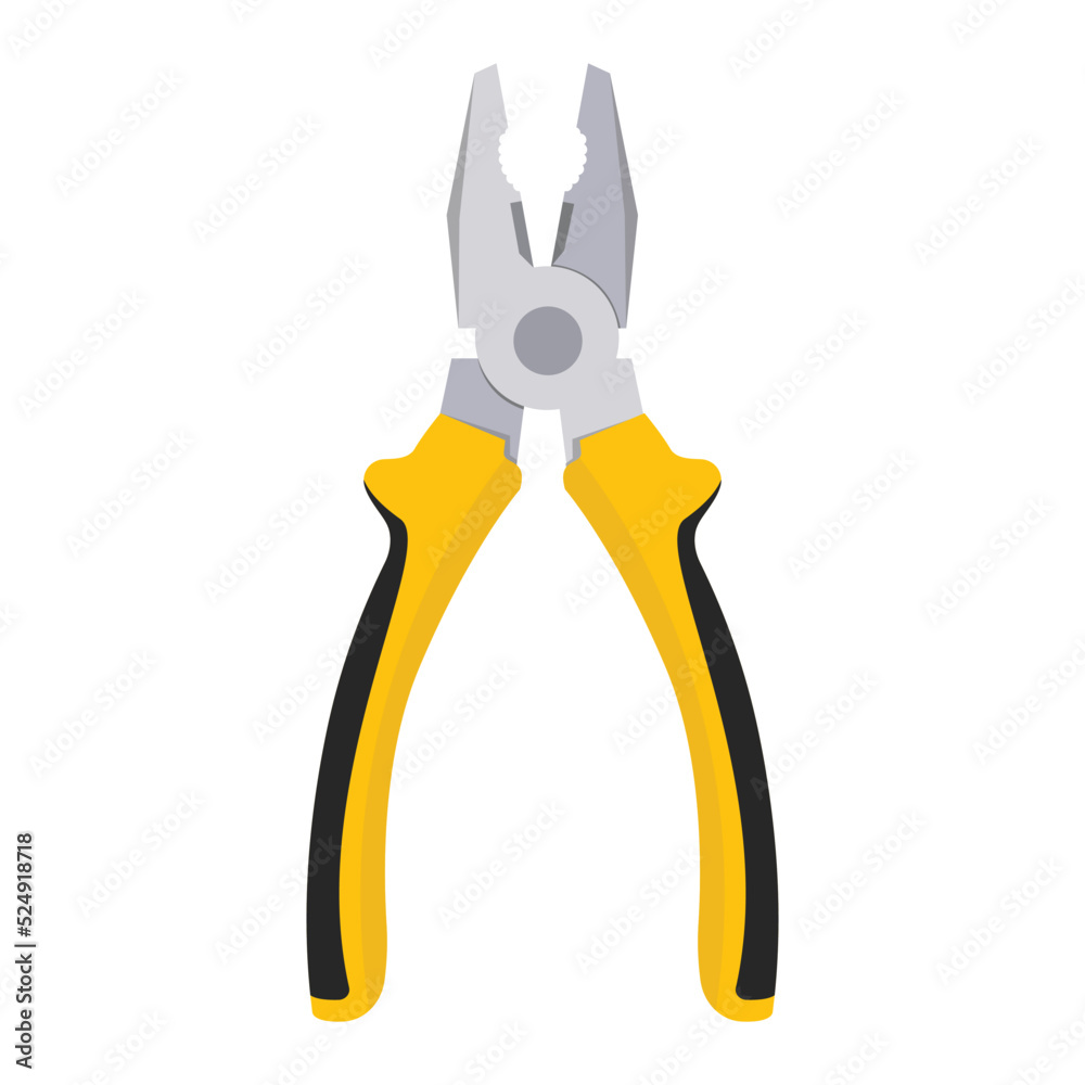 Pliers vector illustration, Hand tool icon, Home repair tool Pliers vector illustration, Hand tool icon, Home repair tool