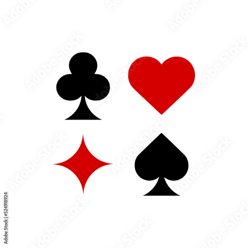 Card game icon isolated on white background