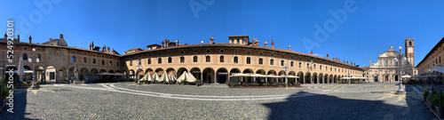 View of Piazza Ducale, Vigevano, Italy