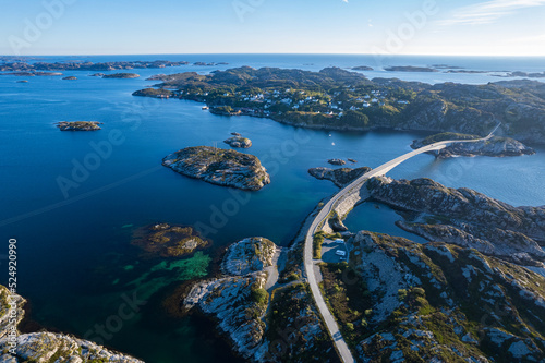 Wallpaper Mural Aerial summer beautiful view of Turoy near Bergen, Norway Torontodigital.ca