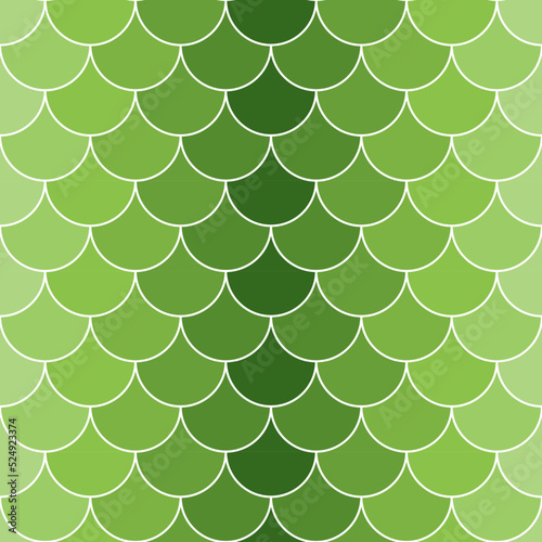 Seamless pattern with green scales. Vector image in shades of greenness. Can be used as a background for websites and printing.