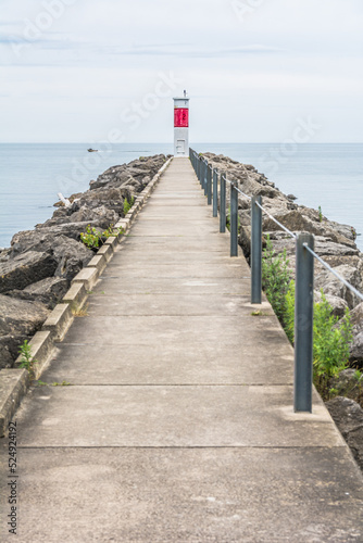 The view of the pathway to the lighthouse